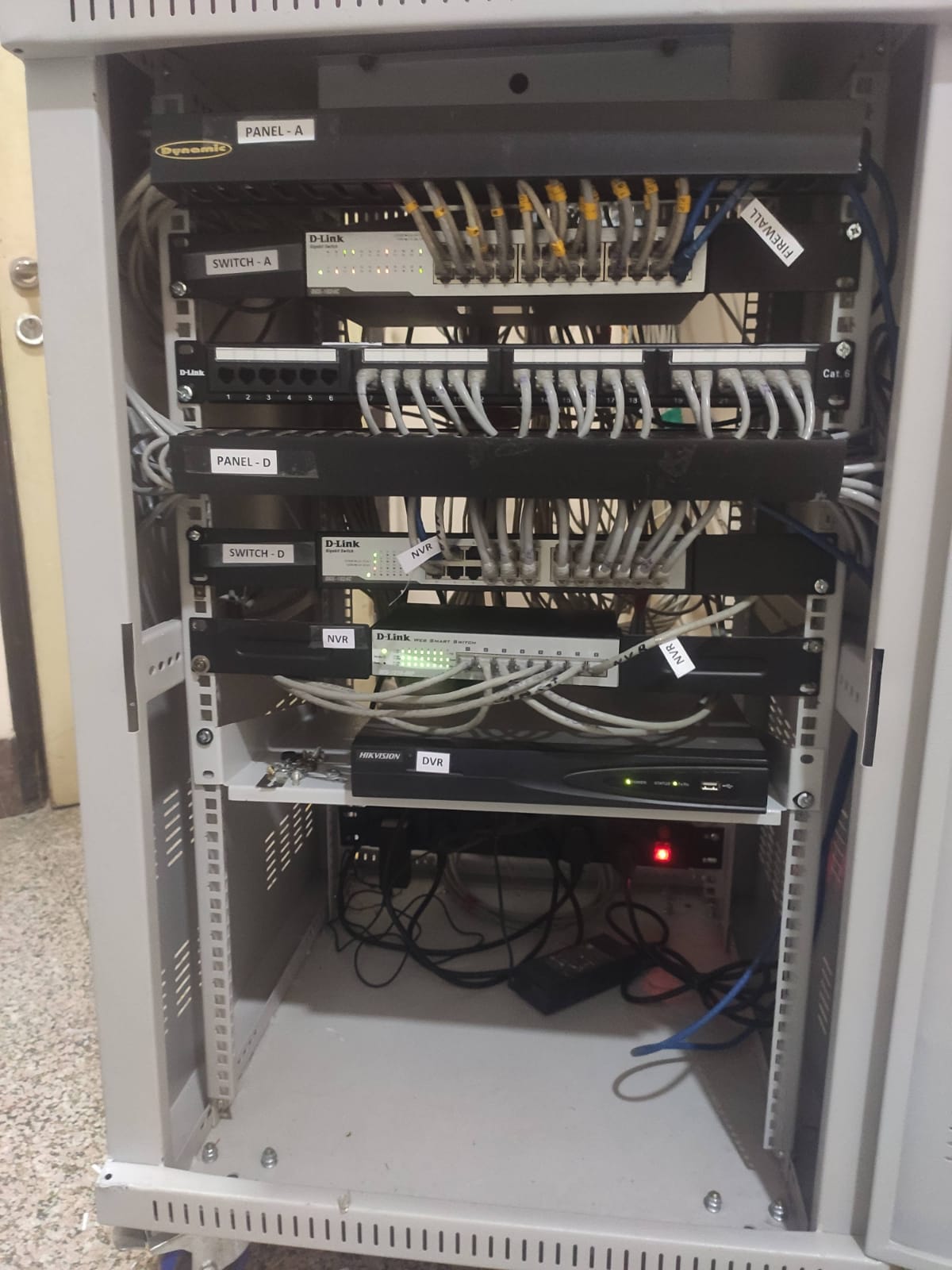 Tech gear on-site